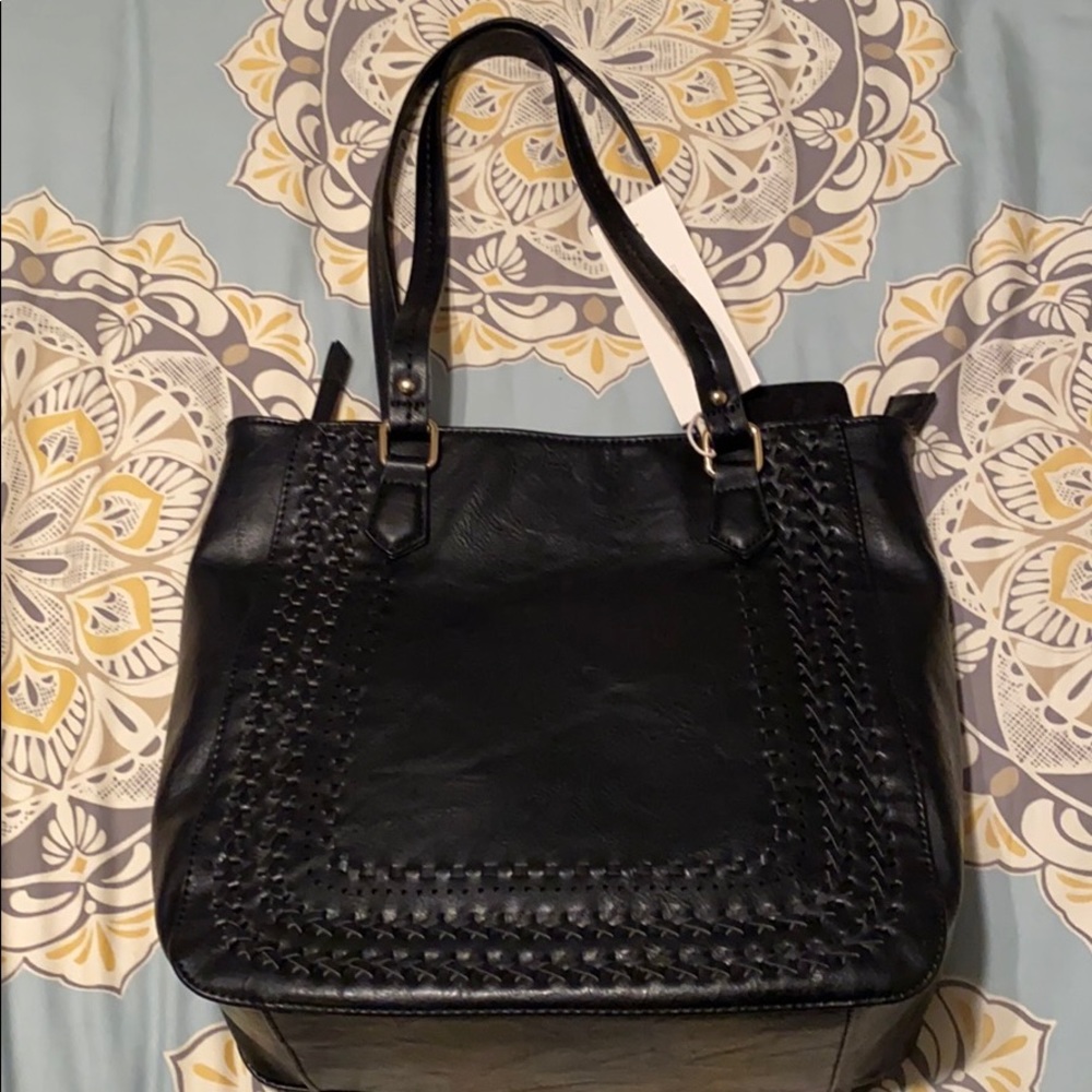 Madison West Vegan Leather Tote - Picture 6 of 9